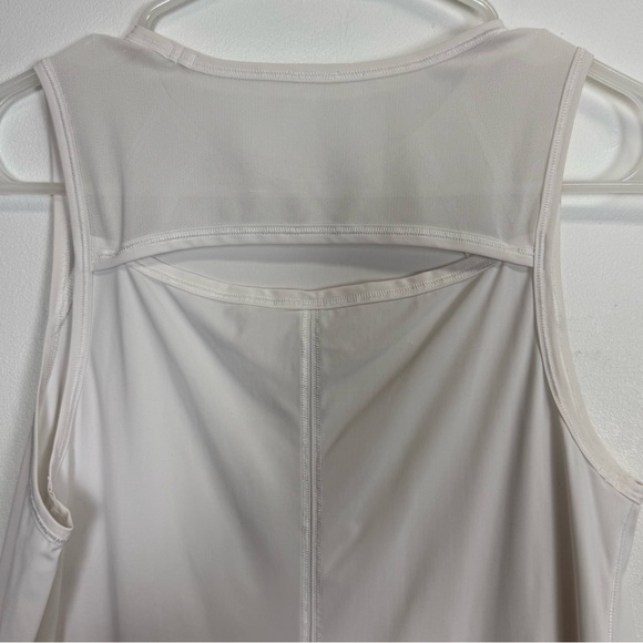 Lululemon Sculpt Tank Top Womens Size 2 White Mesh Cutout Athletic - Picture 4 of 9